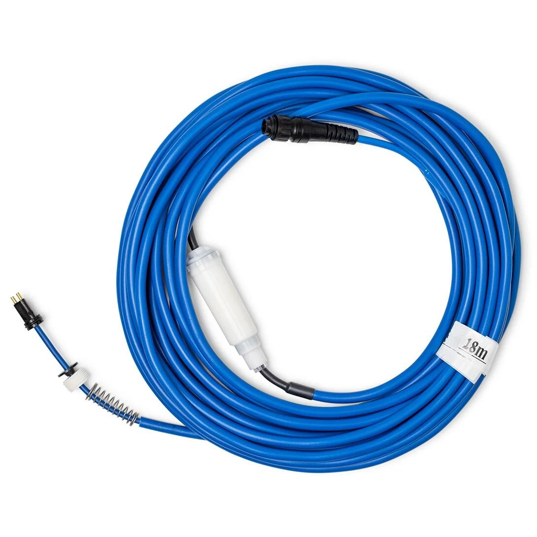 Blue 2-wire Cable with Swivel, 18m/60ft, RC screw