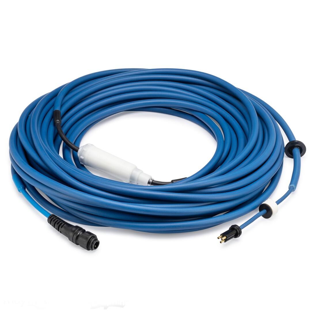 Blue 3-wire Cable with Swivel, 30m/98ft