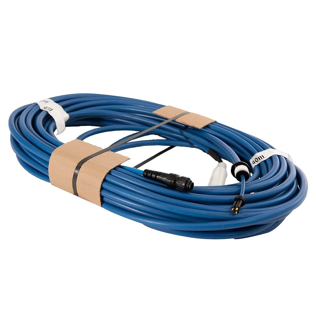 Blue Communication Cable - 40m/131ft, 3 Wire, (with Swivel)